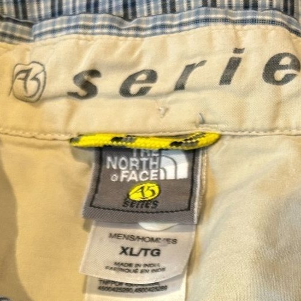 The North Face A5 Series Shirt XL Men's Blue Plaid Short Sleeve Button Down - Picture 4 of 4